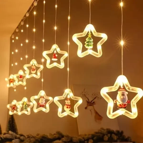 Producto - GUIRNALDA CORTINA ESTRELLAS