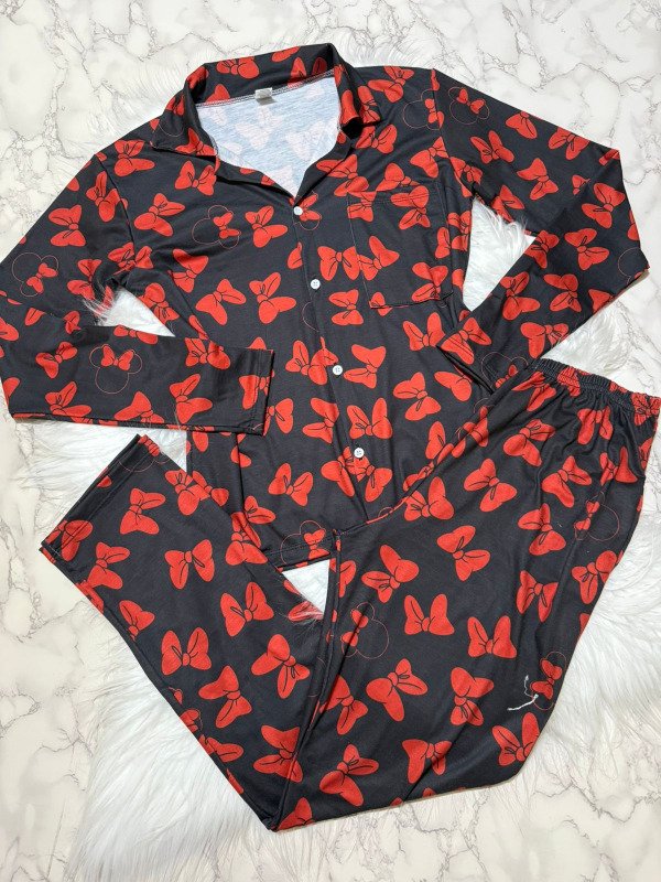 Producto - Camisero lycra manga larga - Negro Moños Rojo