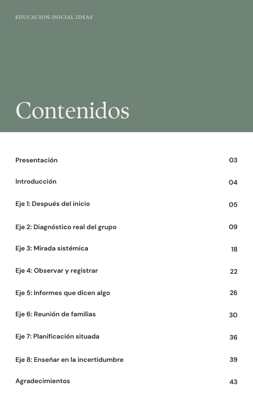 Producto - Taller: Después del periodo de inicio... Video+PDF - 1