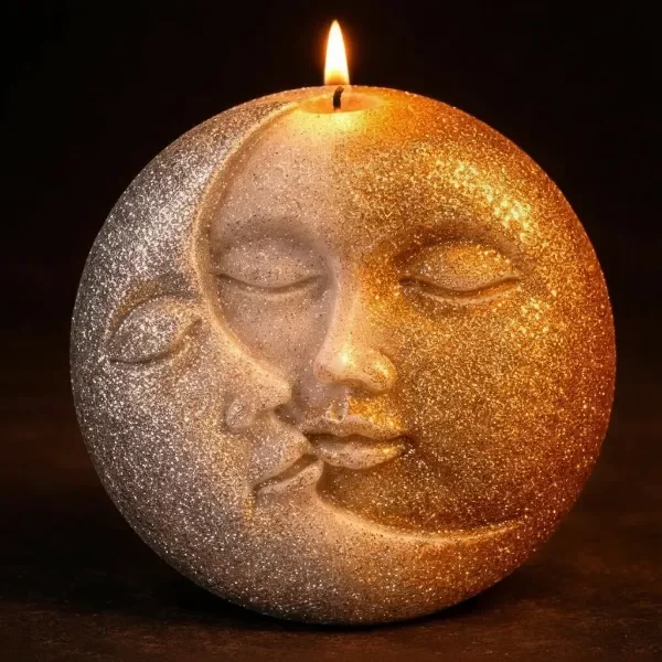 Producto - Velas de Molde - Cera de Soja - Sol y Luna - Pack x 10 Unid.