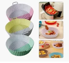 Producto - Molde Silicona Para Freidora Redondo 16cm Macarons 7115