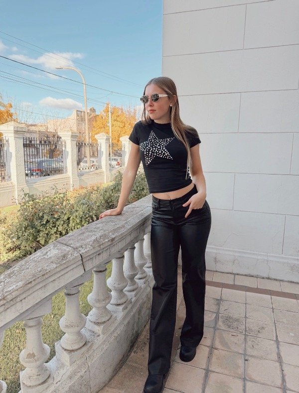 Producto - Wide leg Ecocuero Sara