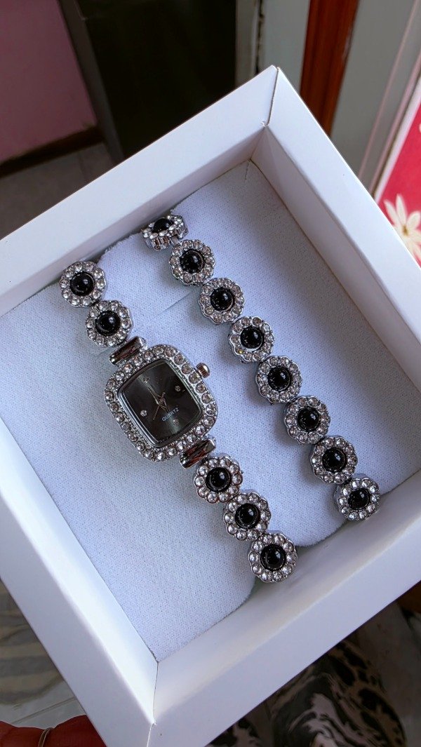 Producto - Conjunto reloj pulsera negra - 0