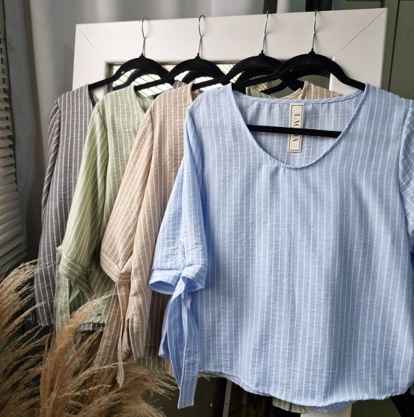 Producto - Blusa lino rayada BL05
