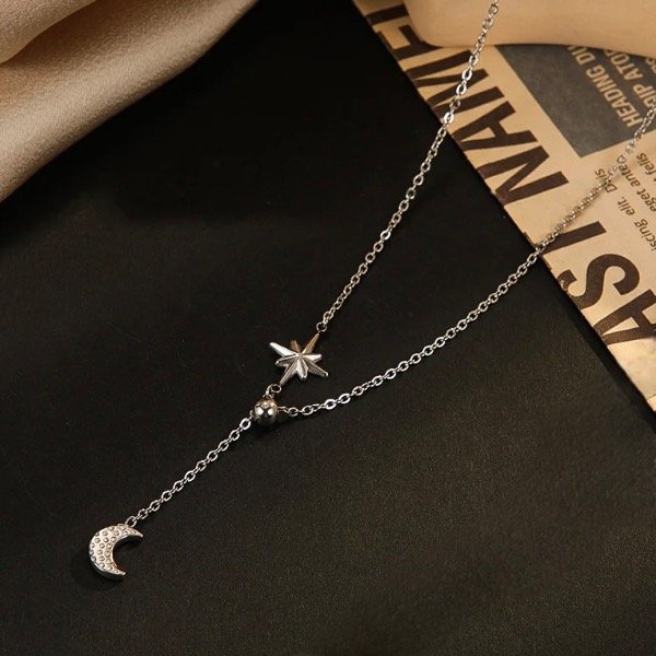 Producto - Collar Nova con dijes de luna y estrella