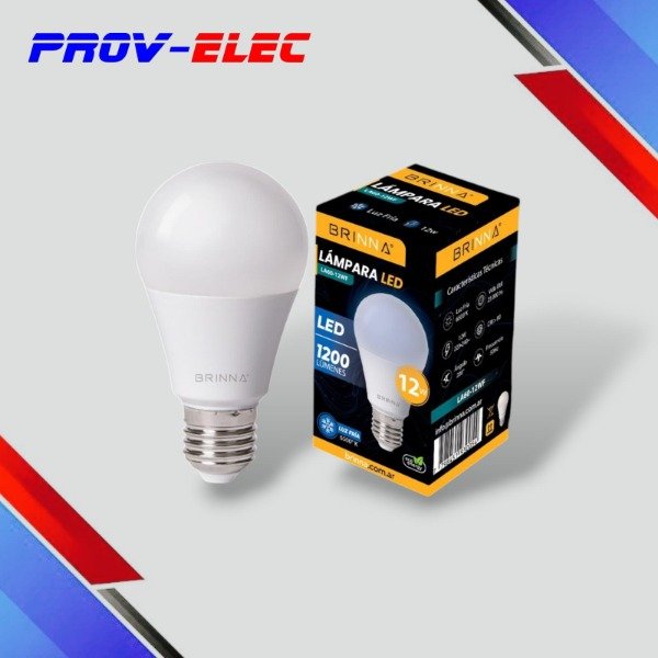 Producto - FOCO LAMPARA LED A60 BRINNA 12W BLANCO FRIO