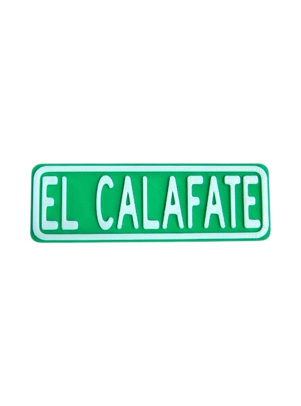 Producto - Iman Cartel Verde El Calafate