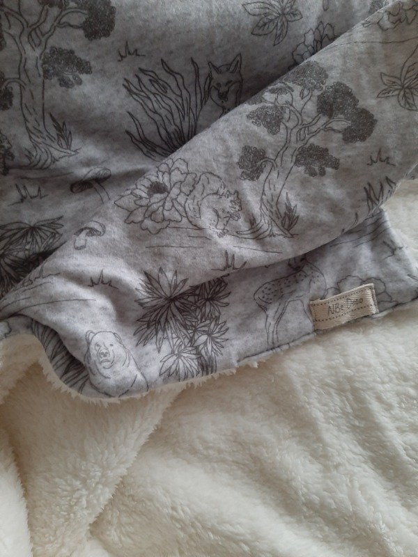 Producto - Manta Seva gris polar soft reverso corderito