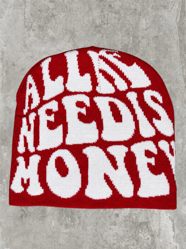 Producto - Gorro de lana money rojo