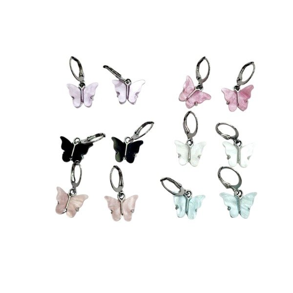 Producto - Aros Acero quirurjico Mariposa