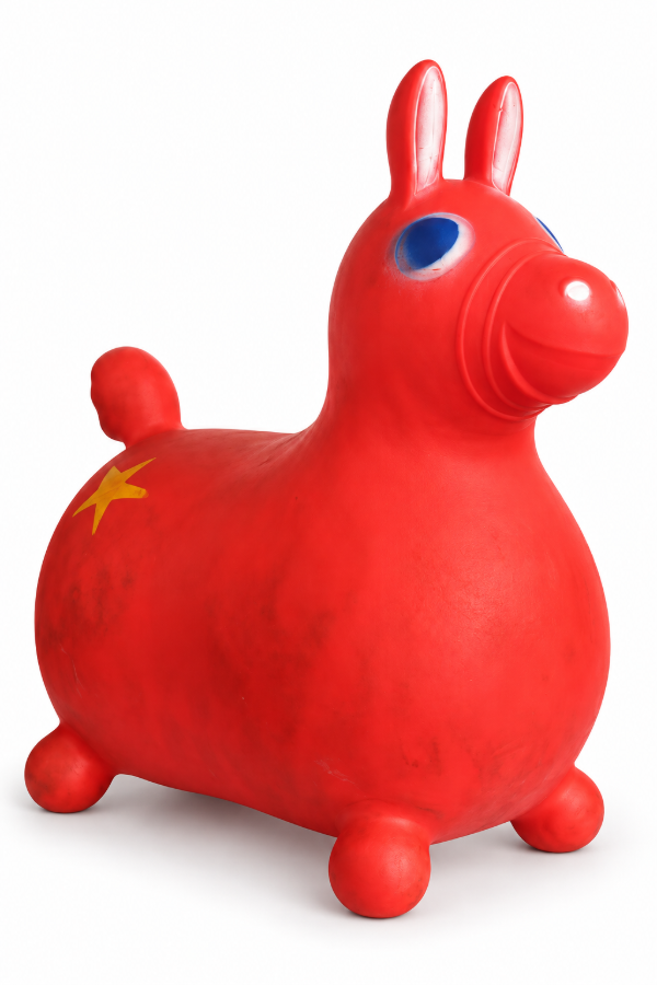 Producto - Caballito inflable Rody rojo - 0