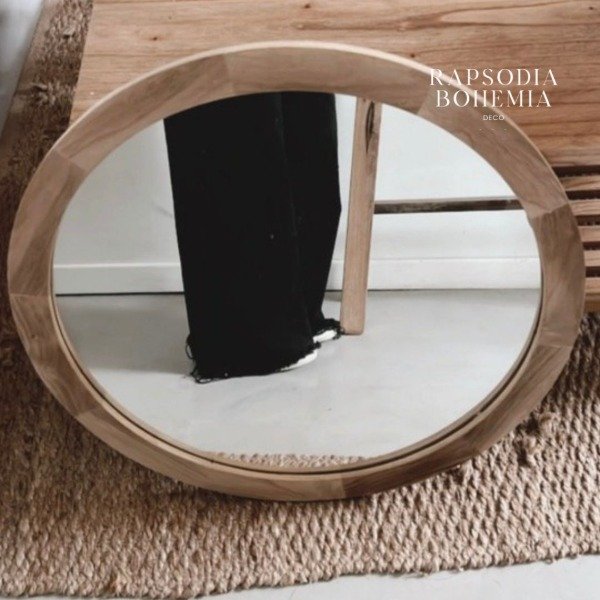 Producto - Espejo Circular Madera