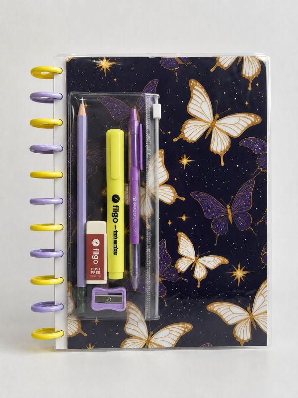 Producto - Butterfly Night - cuaderno A4 - 1