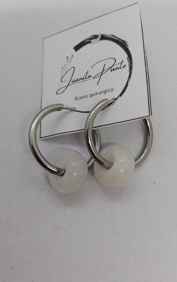 Producto - Aro de donna cuarzo blanco
