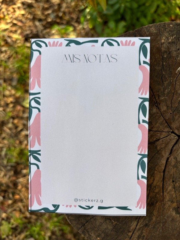 Producto - ANOTADOR ROSA Y VERDE