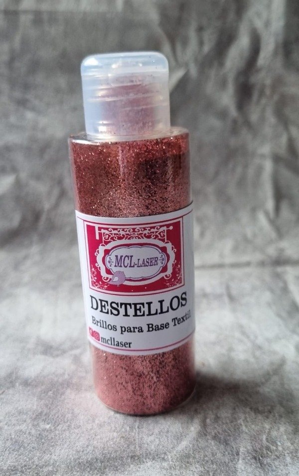 Producto - Destellos /brillos para base textil - Gold Rose