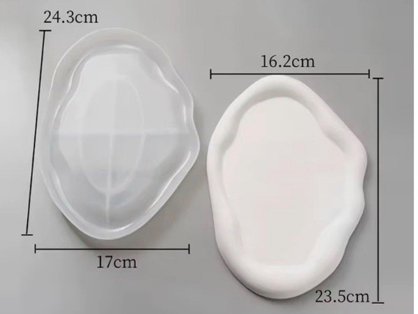 Producto - MOLDE SILICONA BANDEJA IRREGULAR CON BORDES