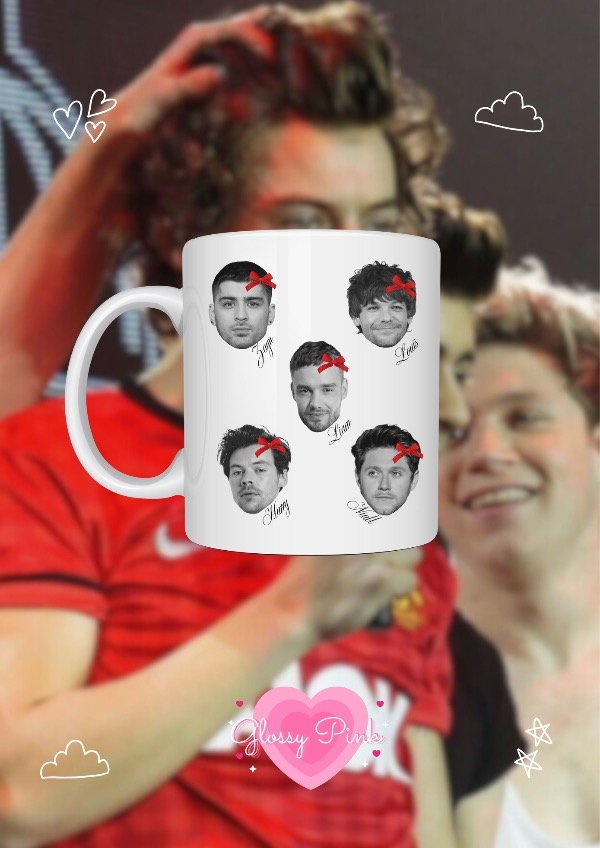 Producto - Taza One Direction Coquette de polímero sublimada