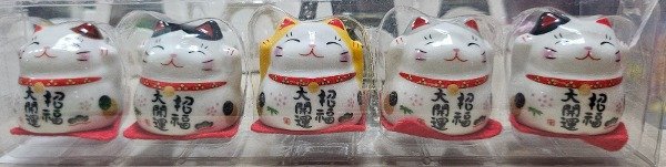 Producto - ADORNO GATO CERAMICA x5PC