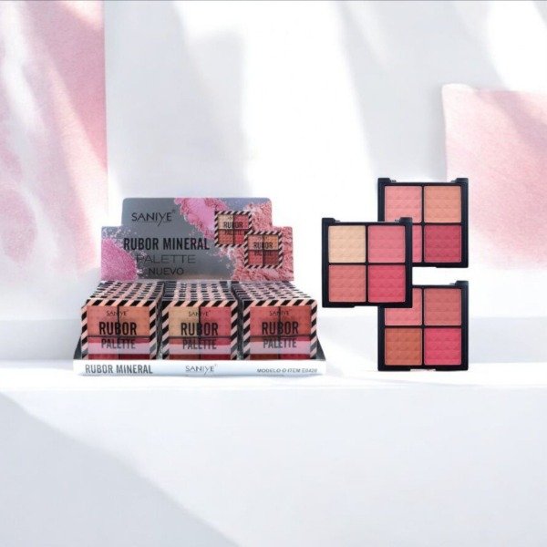 Producto - PALETA DE RUBOR X4 TONOS - SANIYE