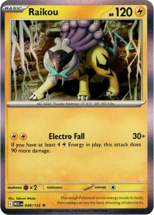 Producto - Raikou - 048/132 - Mega Evolution - Holo