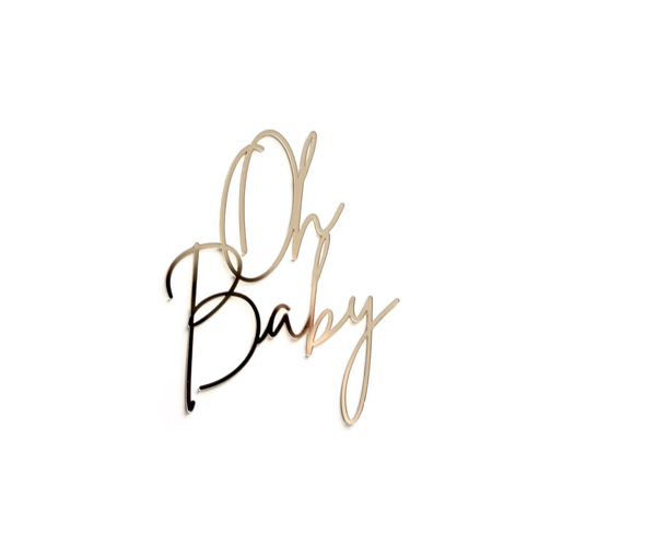 Producto - Cake Topper Frontal Oh Baby CF506