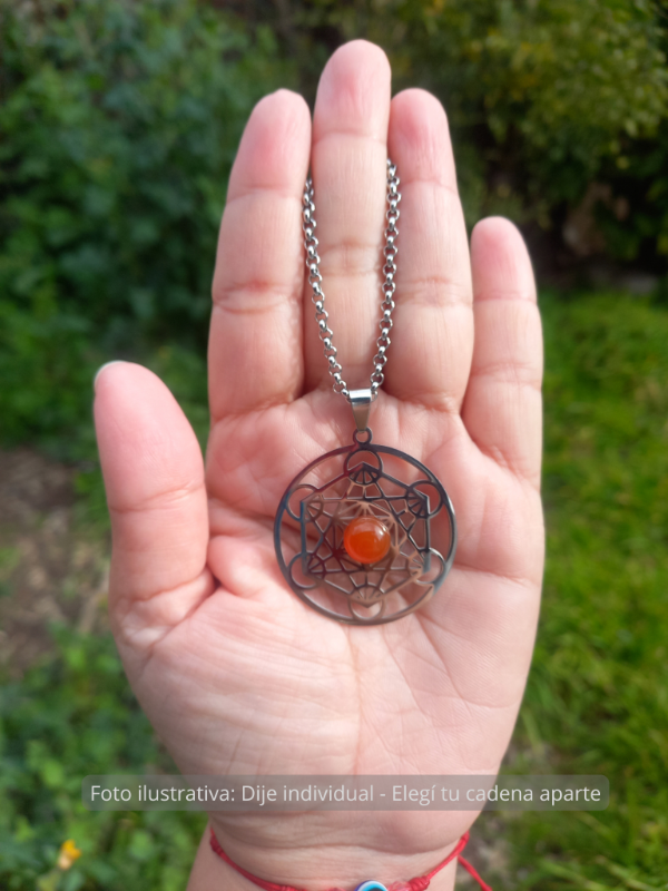 Producto - Dije Agata Cornalina - Sagrado Metatron