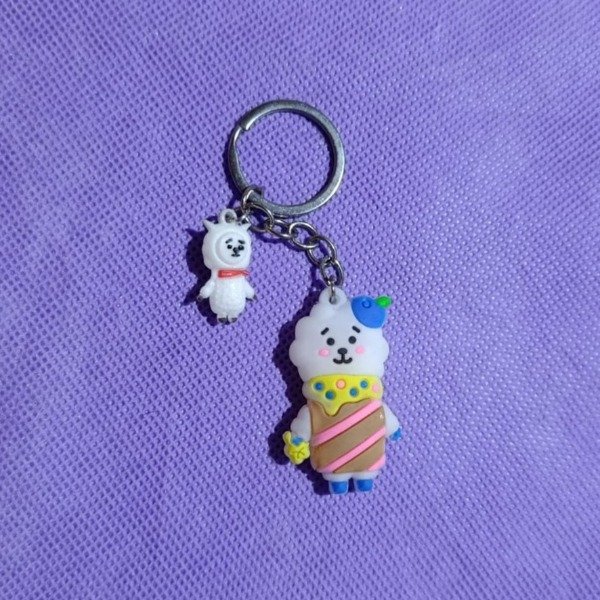 Producto - Llavero de goma de BT21 doble (BTS)