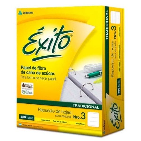 Producto - Repuesto escolar Exito tradicional x480hjs