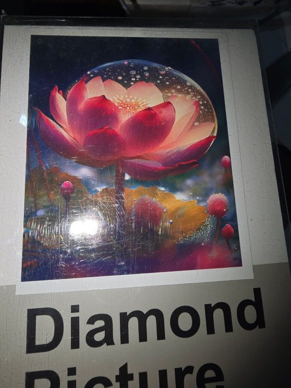 Producto - DIAMOND PAINTING 50X65 HI STONE LOTO ROSA