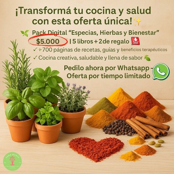 Producto - Bbilioteca Digital: Especias, Hierbas y Bienestar