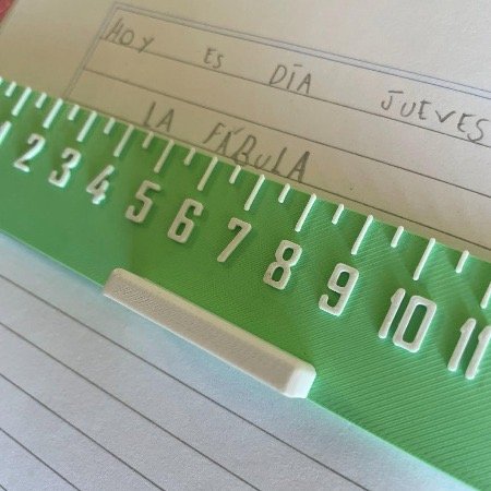 Producto - Regla con numeración ampliada y agarre - 1