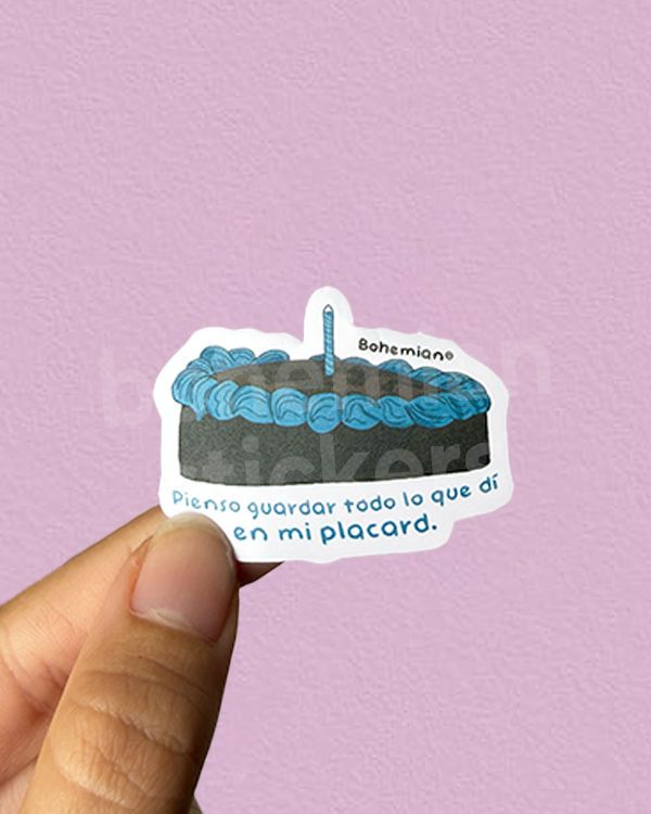 Producto - PLACARD - Sticker Individual de Angela Torres