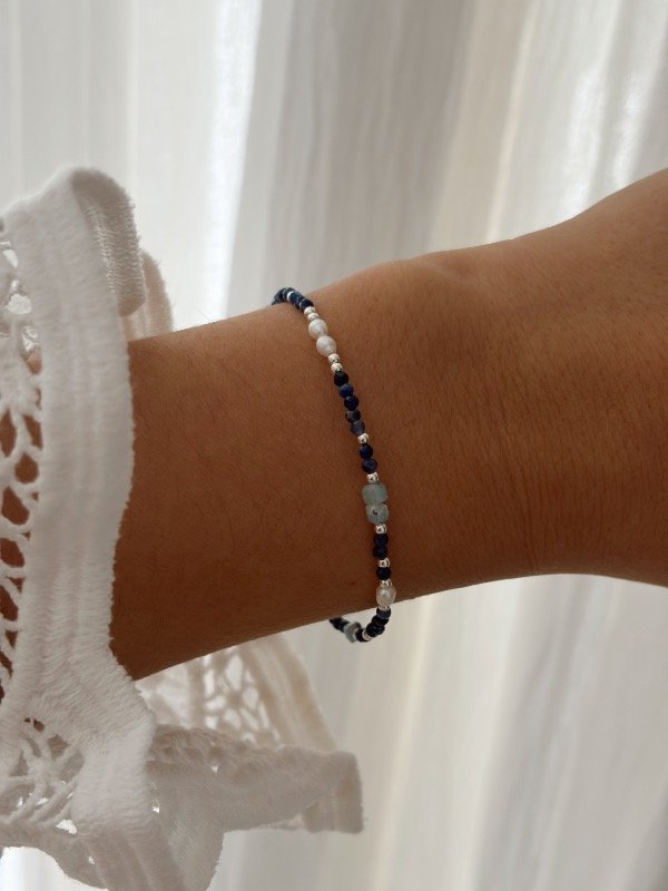 Producto - PULSERA LAPISLÁZULI PERLA