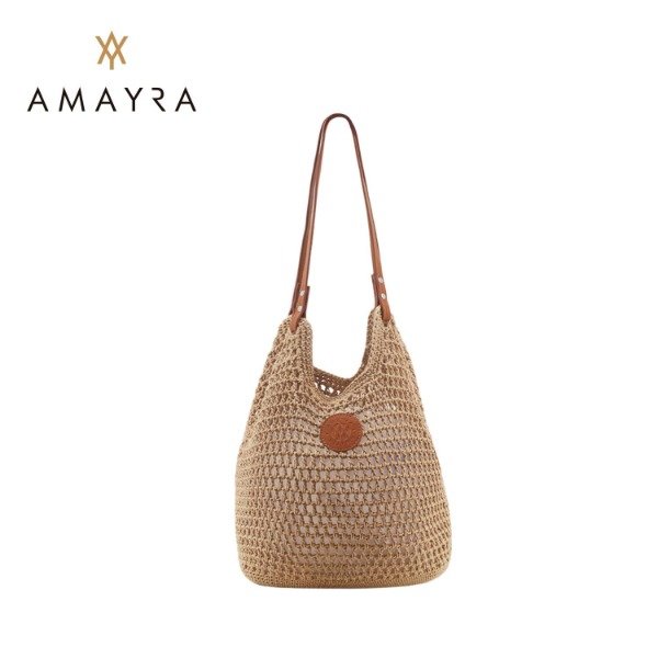 Producto - Bolso playero Amayra marrón 67-5093-1