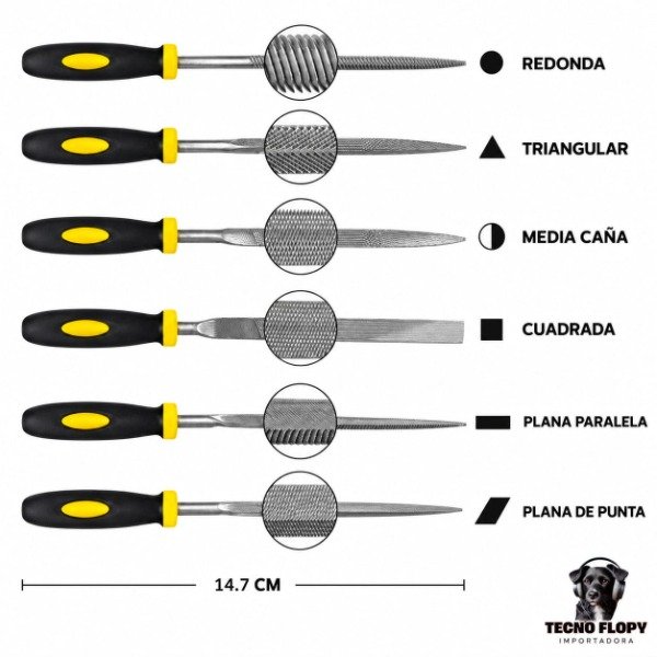 Producto - Juego limas 6 piezas