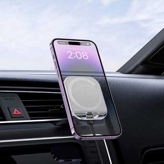 Producto - HOCO - Holder Auto HW17 Crystal magnetic wireless Air Outlet - 4