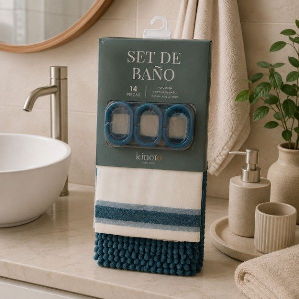 Producto - SET DE BAÑO DE 14 PIEZAS - 0