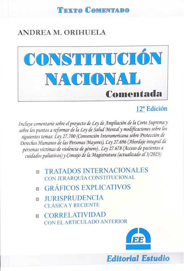 Producto - CONSTITUCION NACIONAL - COMENTADA