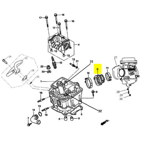 Producto - 409 - Aislador carburador