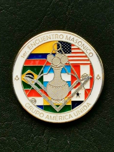 Producto - Medalla del Primer Encuentro Masónico Grupo America Unida - 1