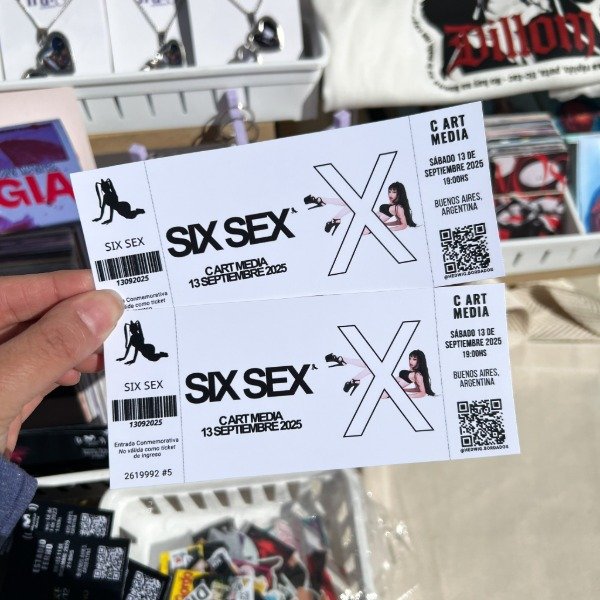 Entradas de recuerdo de Six Sex C Art Media