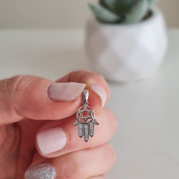 Producto - Dije manito y estrella de David