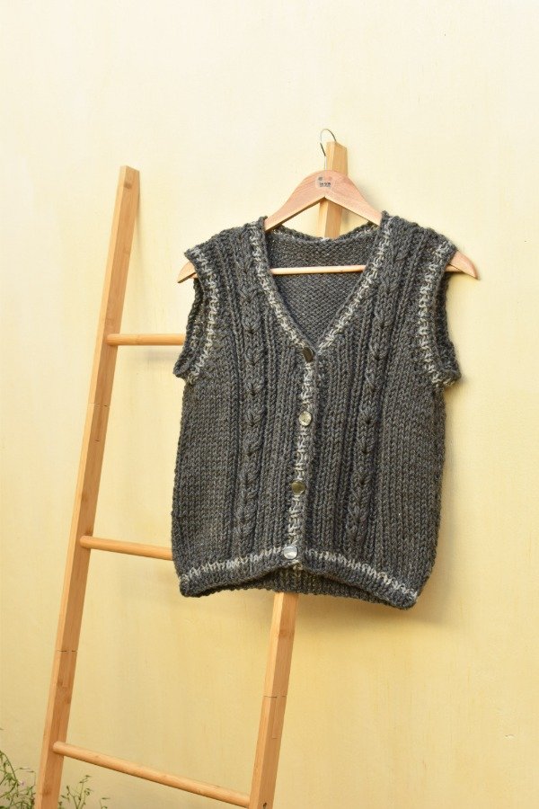 Producto - Chaleco Años - Gris Plomo - 3