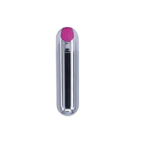 Producto - BULLET PLATEADO RECARGABLE ROSA