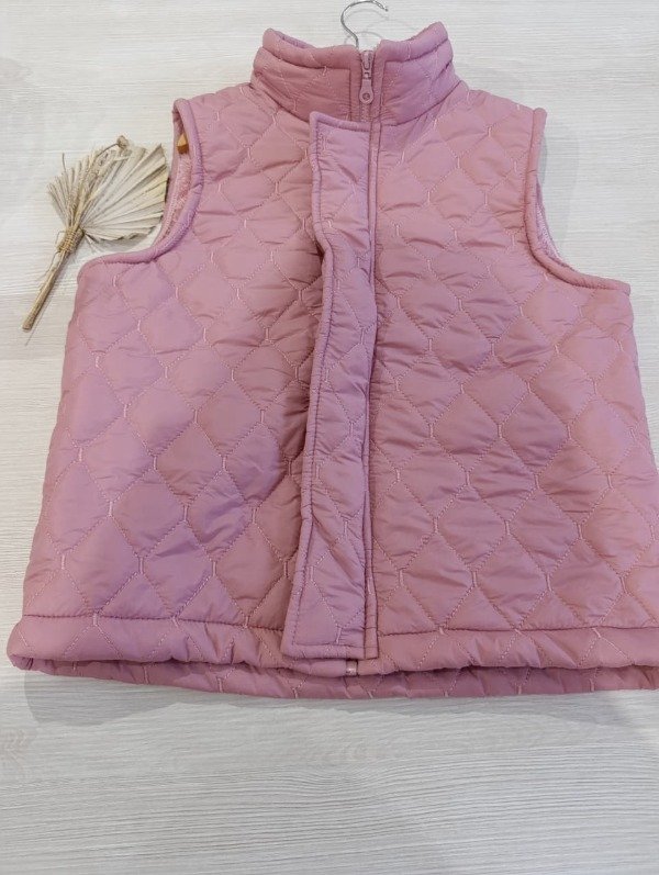 Producto - Chaleco Matelase Niña- Rosa