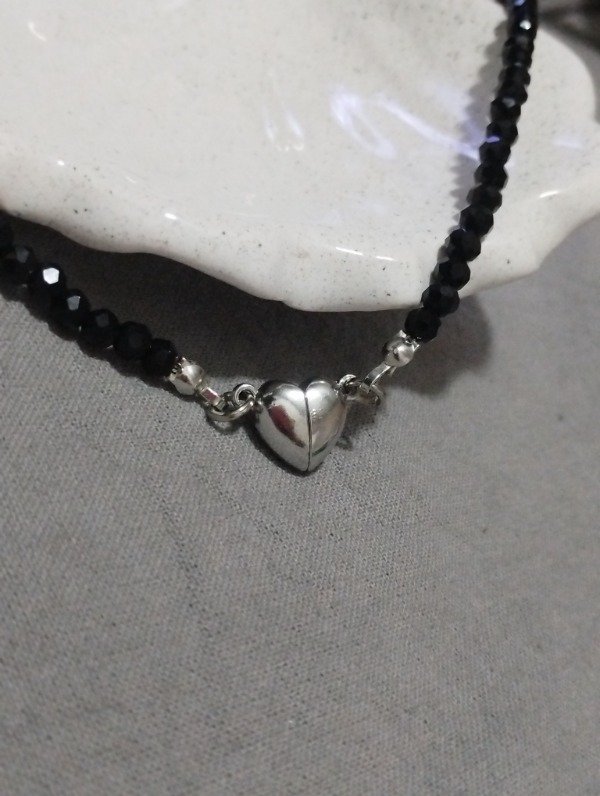 Producto - Gargantilla cristales  corazón iman