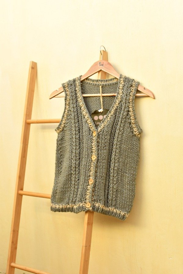 Producto - Chaleco Años - Verde Seco - 7