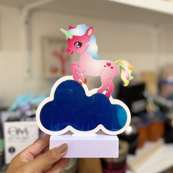 Producto - Lámpara con Luz Infinita Unicornio 7373