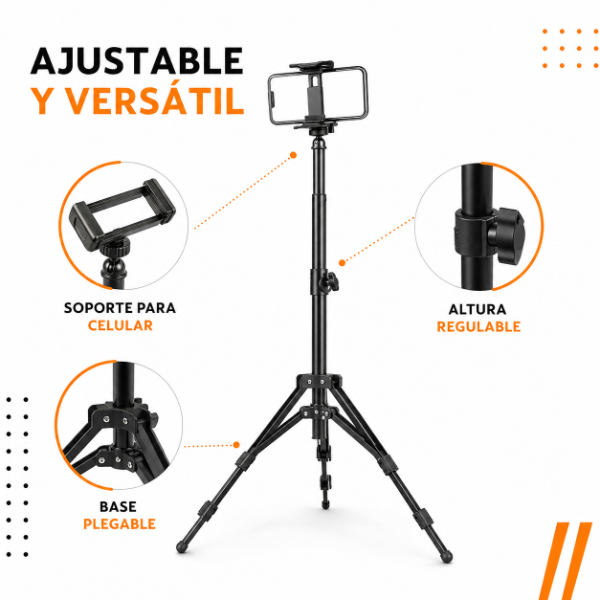Producto - Trípode Soporte de Metal Para Celular de 2.10Cm HL97-3. - 1